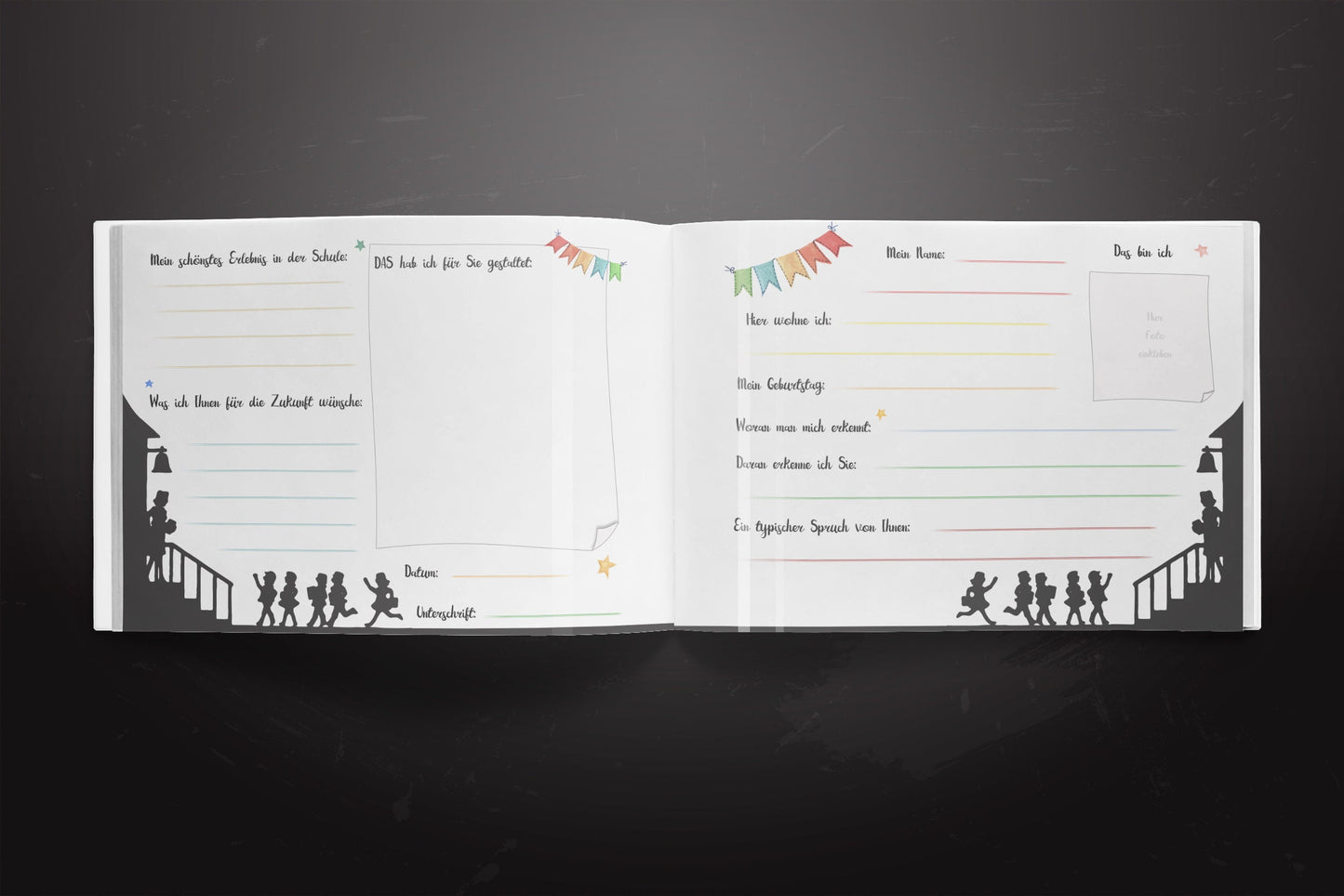 Lehrer Abschiedsalbum Retro Style Download Datei als PDF