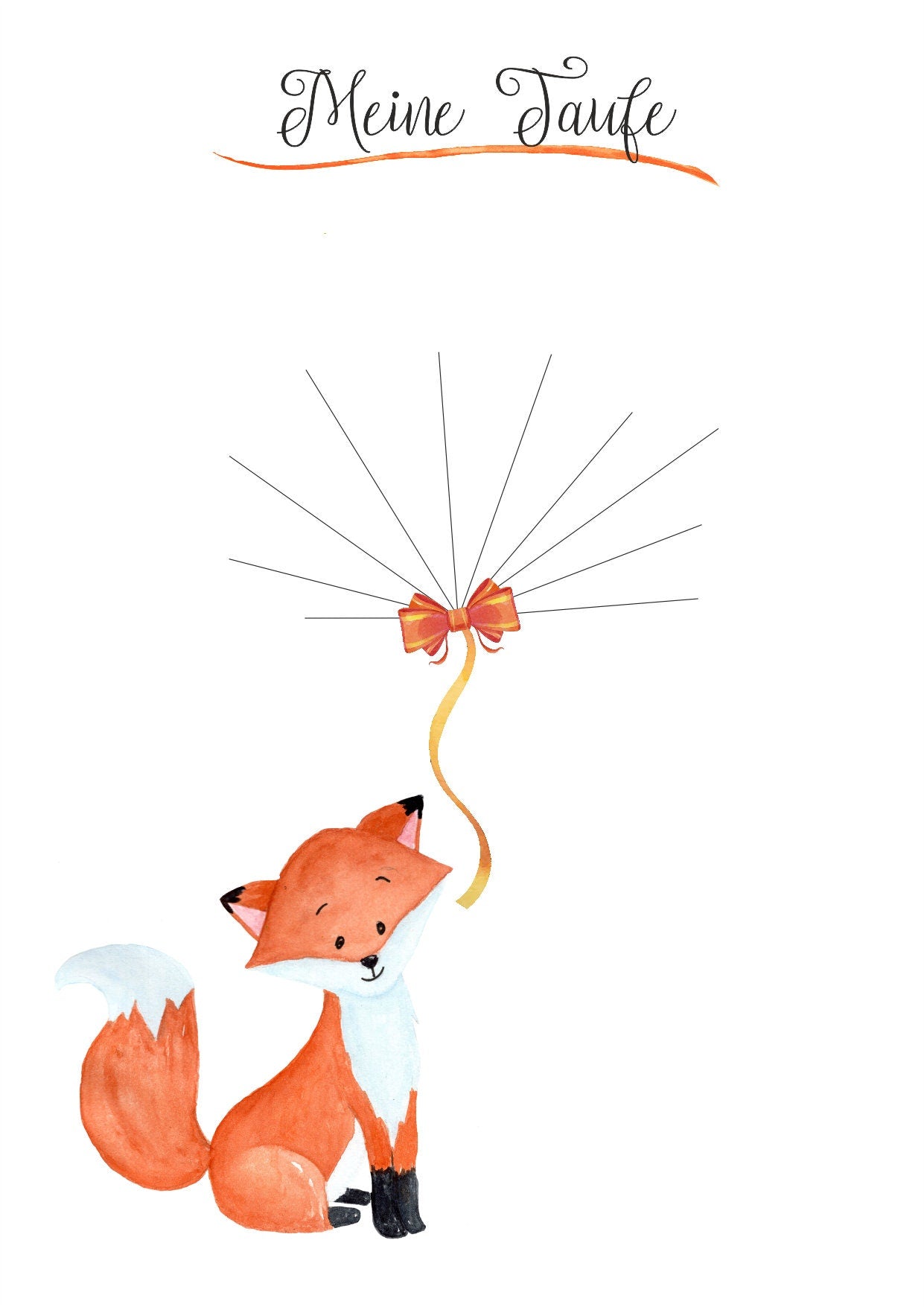 Gästebuch Meine Taufe Fuchs