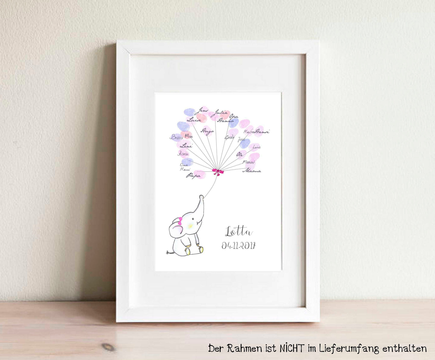Gästebuch Kleiner Elefant Geschenk zur Geburt