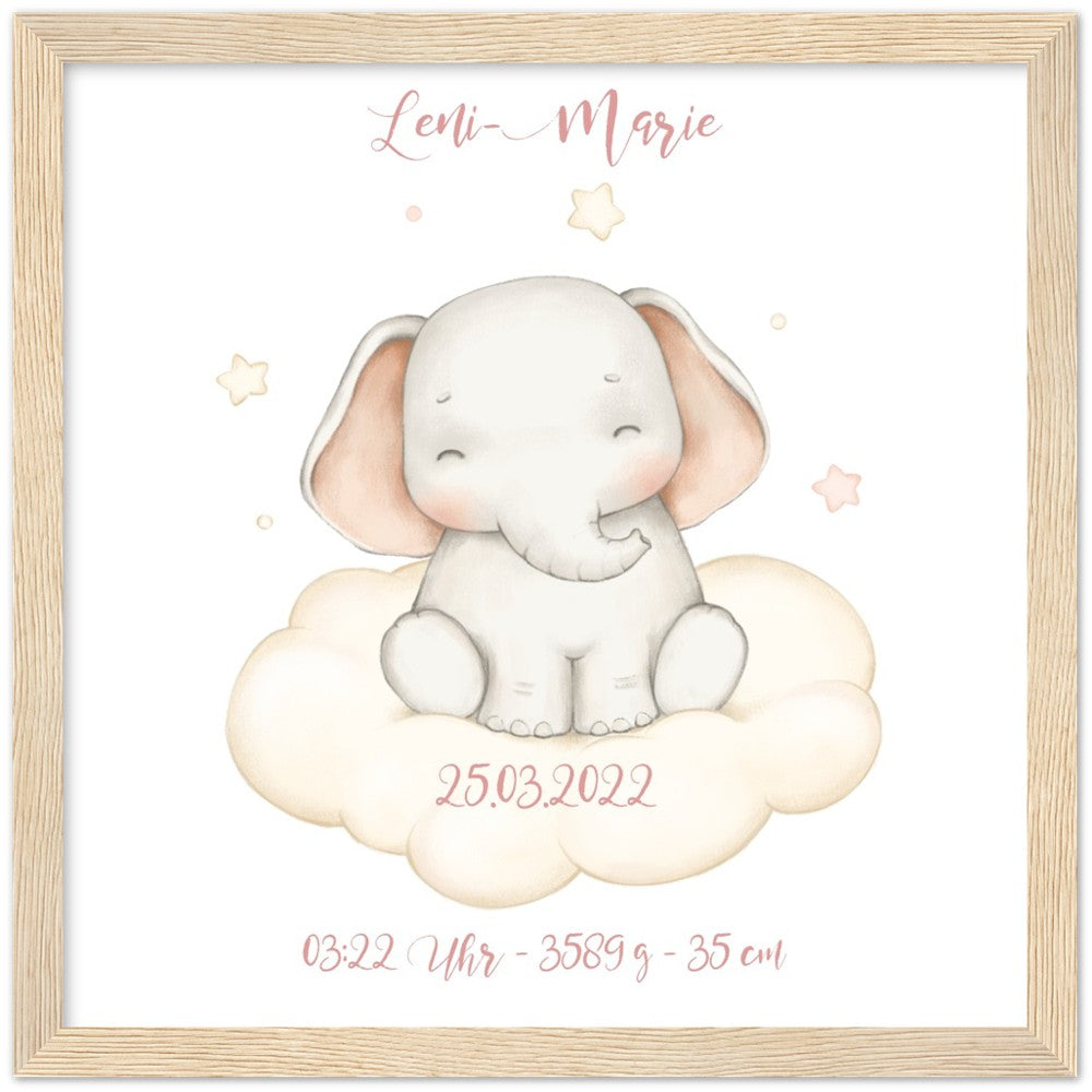 Kleiner süßer Elefant - Geschenk zur Geburt