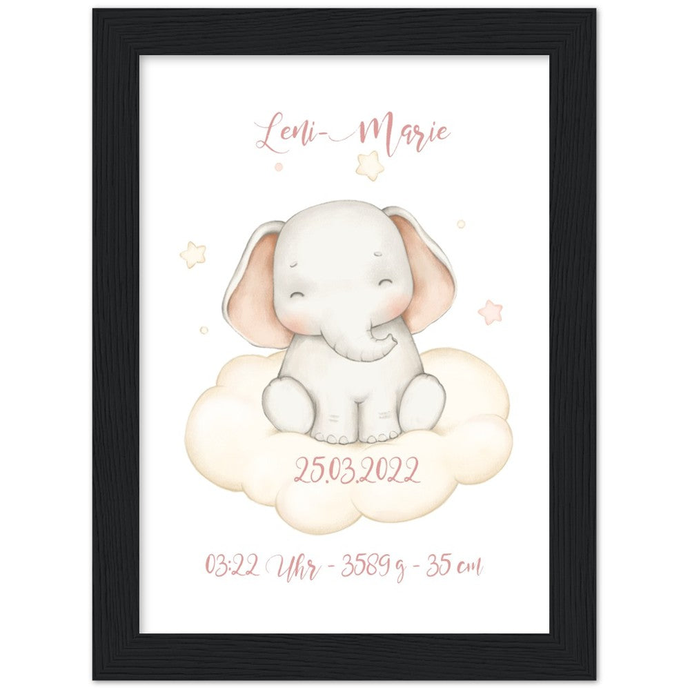 Kleiner süßer Elefant - Geschenk zur Geburt