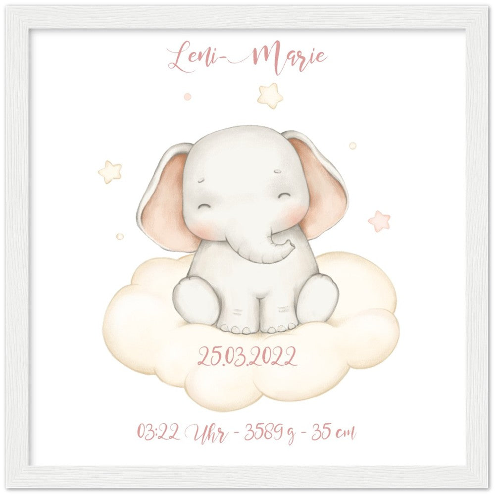 Kleiner süßer Elefant - Geschenk zur Geburt
