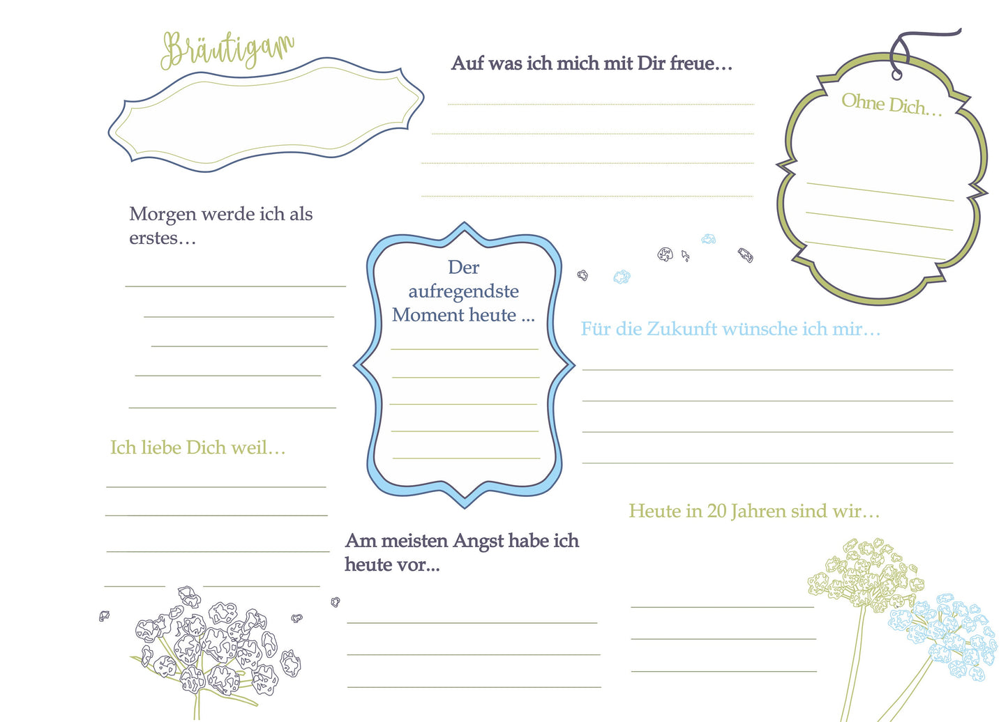 Download Hochzeitsgästebuch mit Fragen